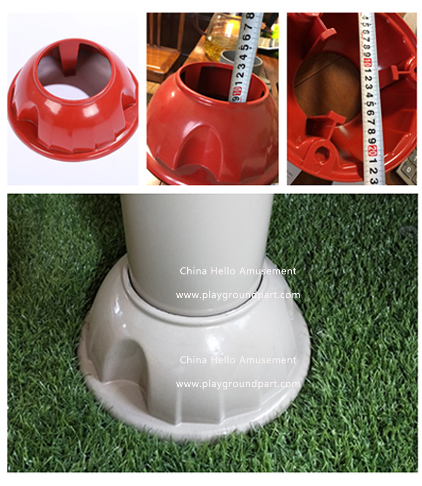 Playground Pipes Foot Plate Playground Pipe Fittings