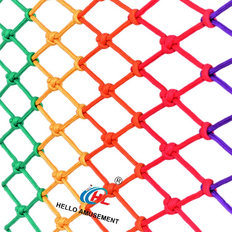 Colorful Nylon Net Rope Kids Safety Net Protection Net Climbing Fence