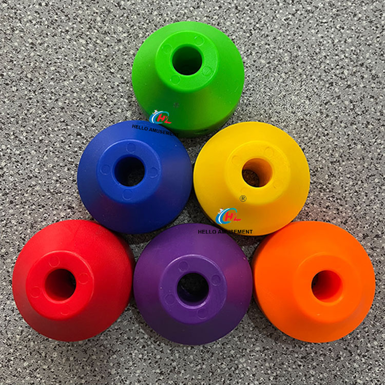Colorful Solid ABS Plastic Small Disc Ball Climbing Rope Parts