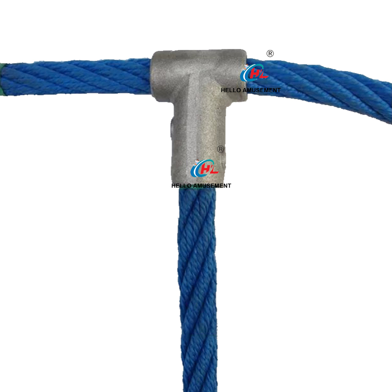 16mm Aluminum T-bar Climbing Rope Net Connecting Fasteners