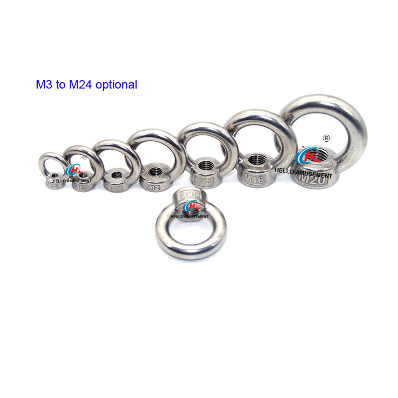 Stainless Steel Hanging Ring Nut Nut M3 to M24 Optional